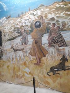 Fresque murale chapelle des Pétinents blancs