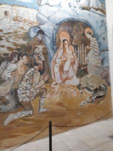 Fresque murale chapelle des Pétinents blancs