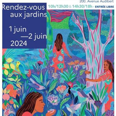 Affiche rdv jardins 2024